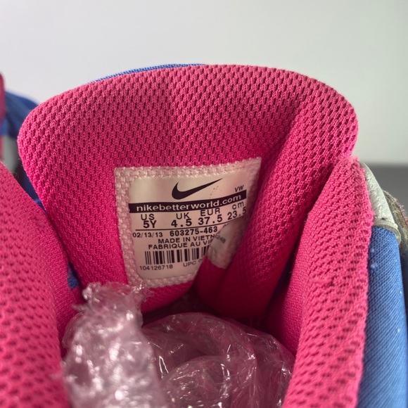 NIKE Ruckus 2 High LR,Skateboard Shoes, Gray - Grau (Grey/Blue/Orange) Size 5 Y - Picture 5 of 6